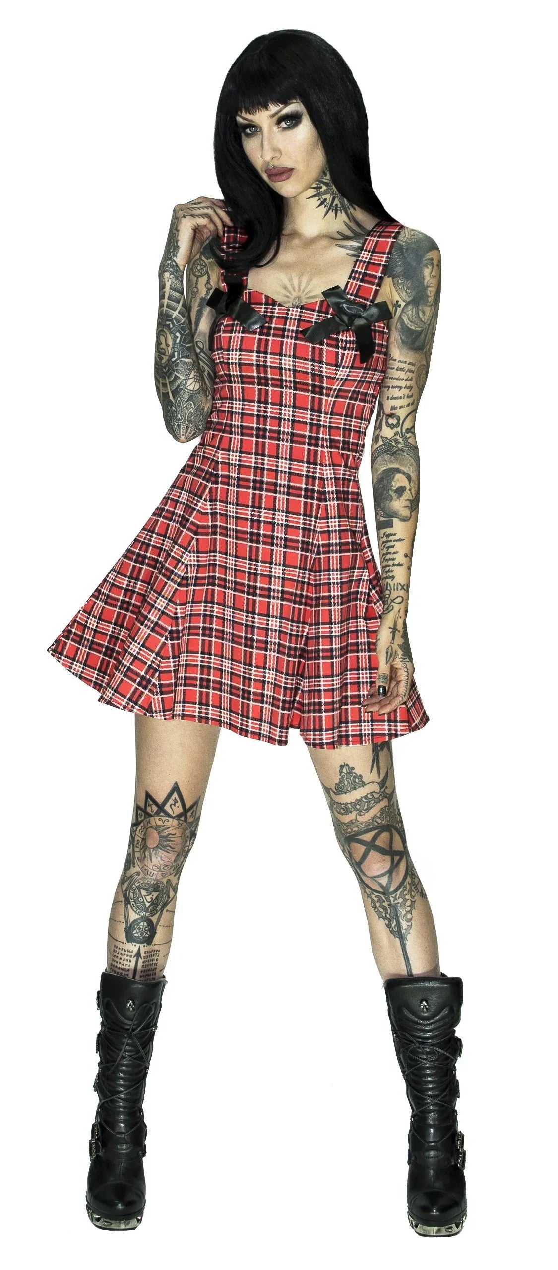 Alternative Tartan Mini Dress - Jordan - Dr Faust