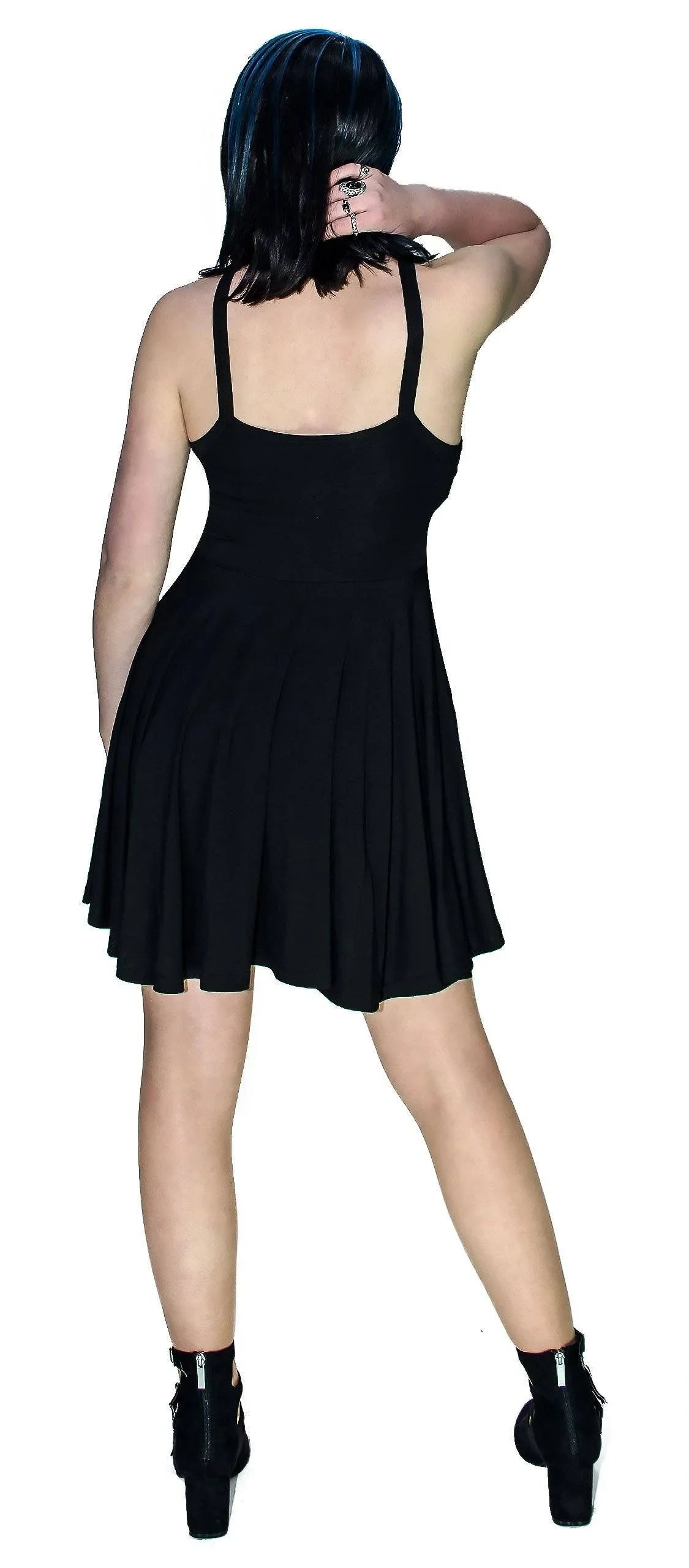 Black Strap Pentagram Mini Dress - Onna - Dr Faust