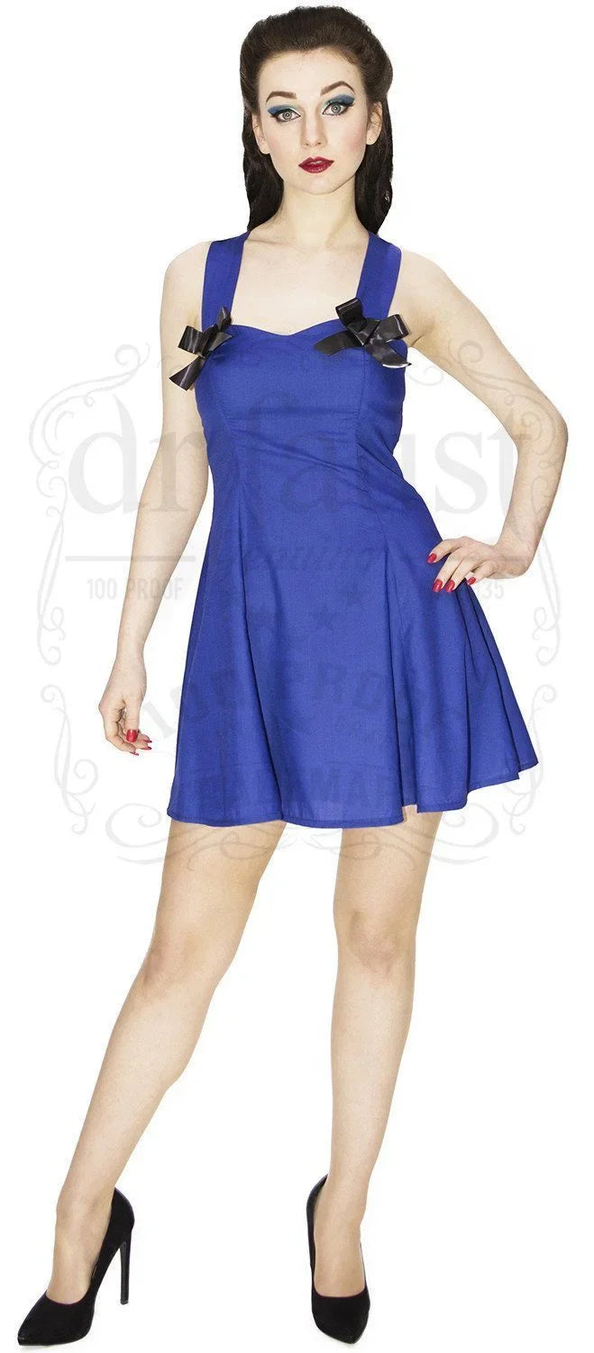 Electric Blue Halterneck Mini Dress for Effortless Summer Style Dr Faust Electric Blue Halterneck Mini Dress for Effortless Summer Style Dr Faust