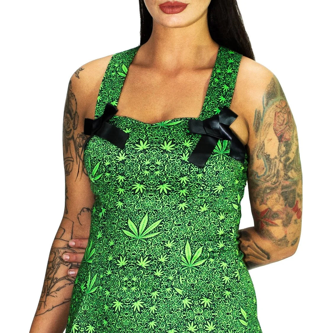Green Mini Dress - Stella - Dr Faust