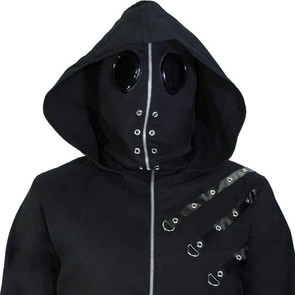 D-Ring Black Goggles Short Cotton Jacket - Abel - Dr Faust