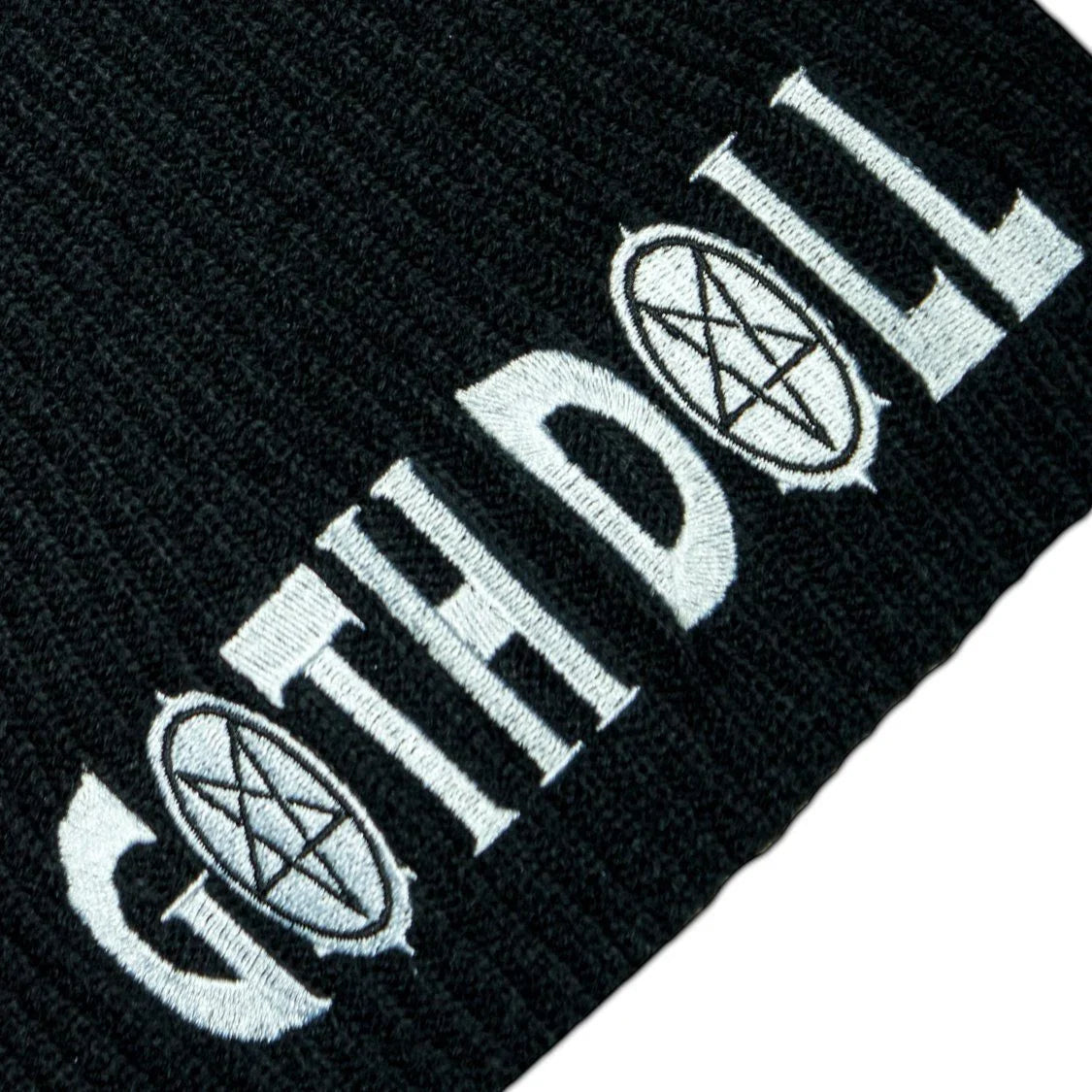 Goth Doll Pentagram Black Beanie - Devon - Dr Faust