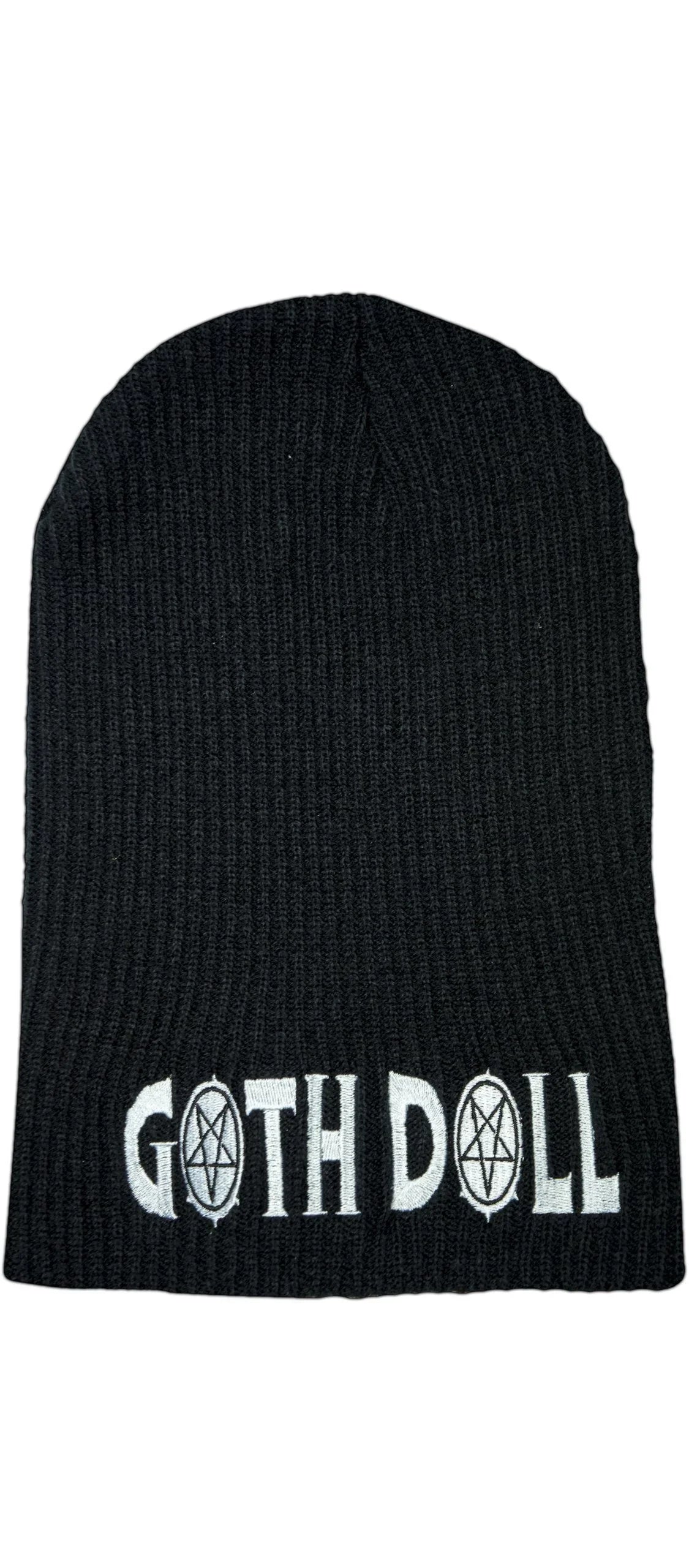 Goth Doll Pentagram Black Beanie - Devon - Dr Faust