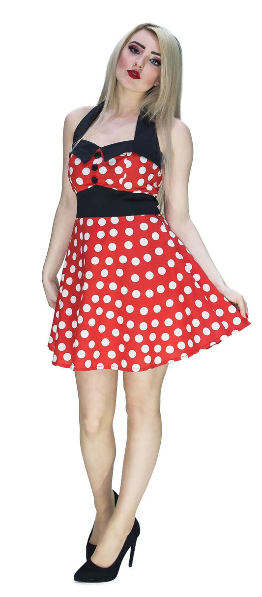 Minnie Mouse Style Mini Dress - Anna - Dr Faust