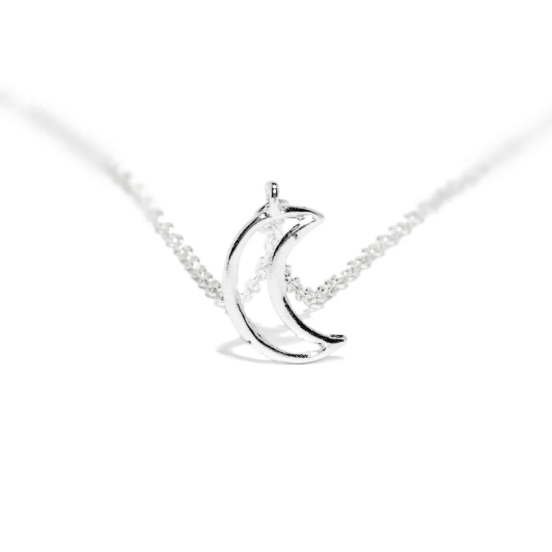 Moon Crescent Lunar Eclipse Pendant and Necklace - London - Dr Faust