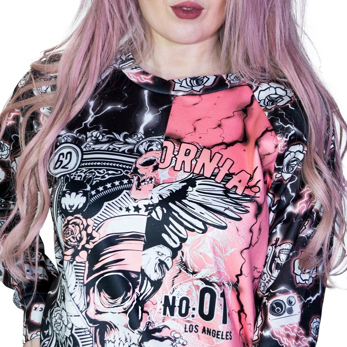 Motorcycle Print Soft Sweatshirt - Averi - Dr Faust