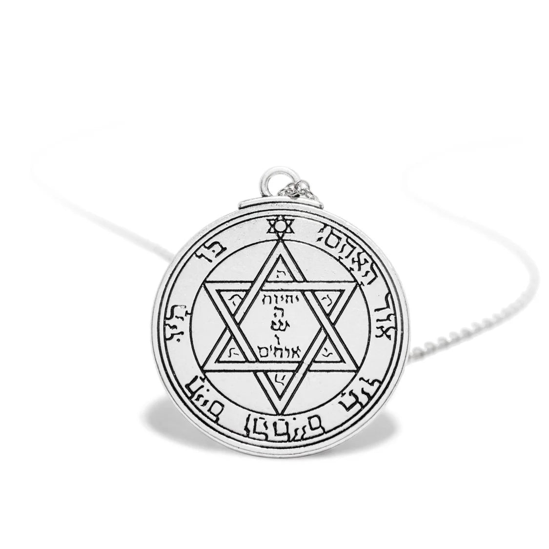 Mysterious Kabbalah David Star Pendant and Necklace - Esther - Dr Faust