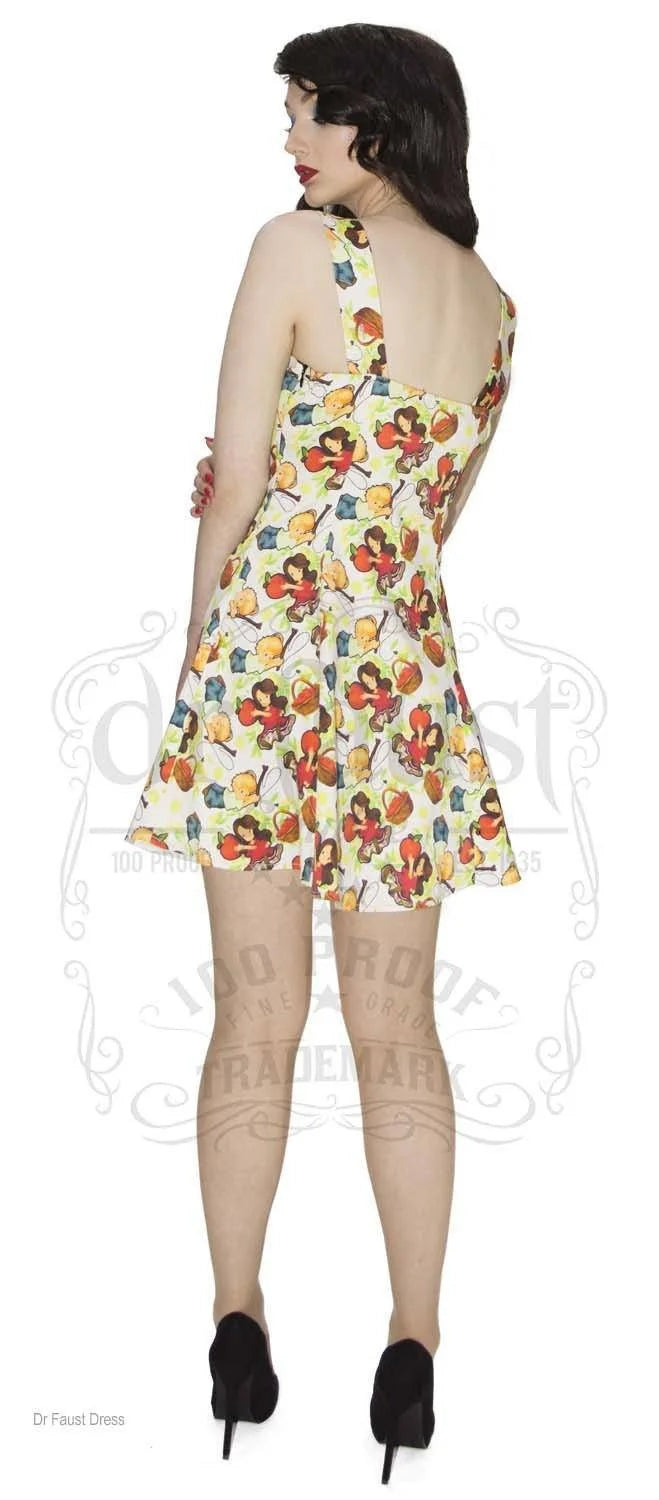 Red Apples Cute Mini Dress - Elizabeth - Dr Faust