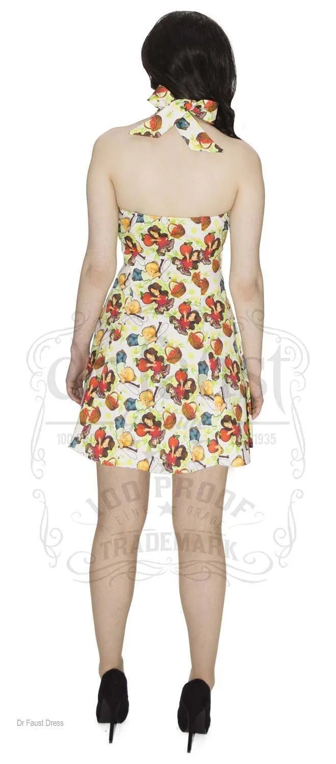Red Apples Cute Mini Dress - Elizabeth - Dr Faust