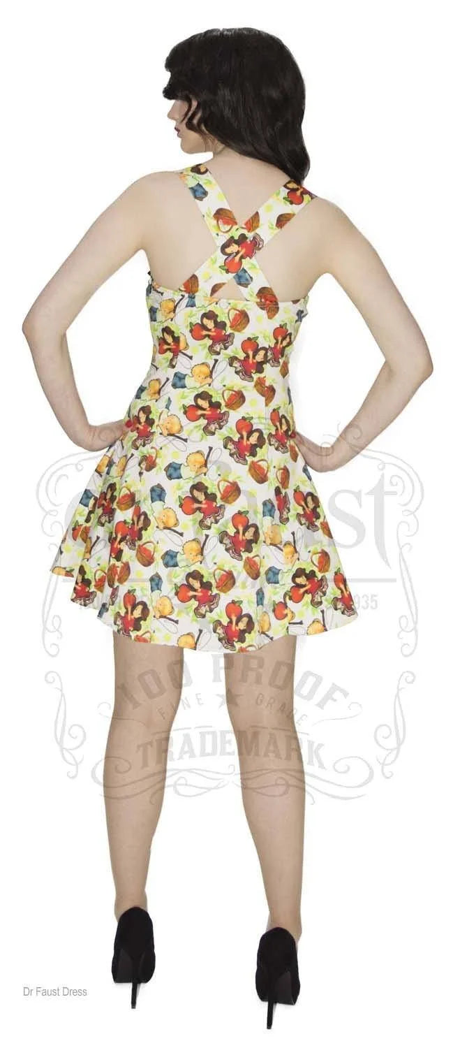 Red Apples Cute Mini Dress - Elizabeth - Dr Faust