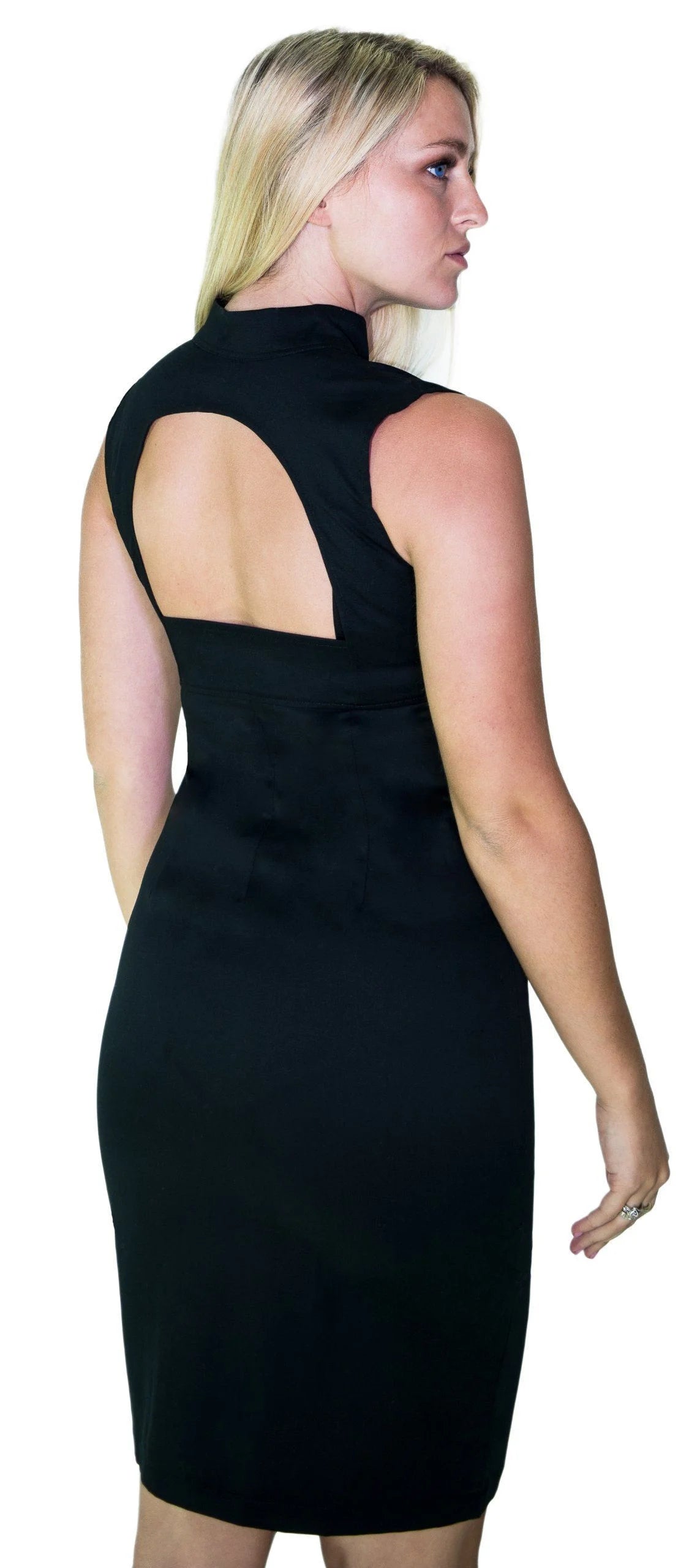 Red Pentagram Black Mini Dress - Francie - Dr Faust