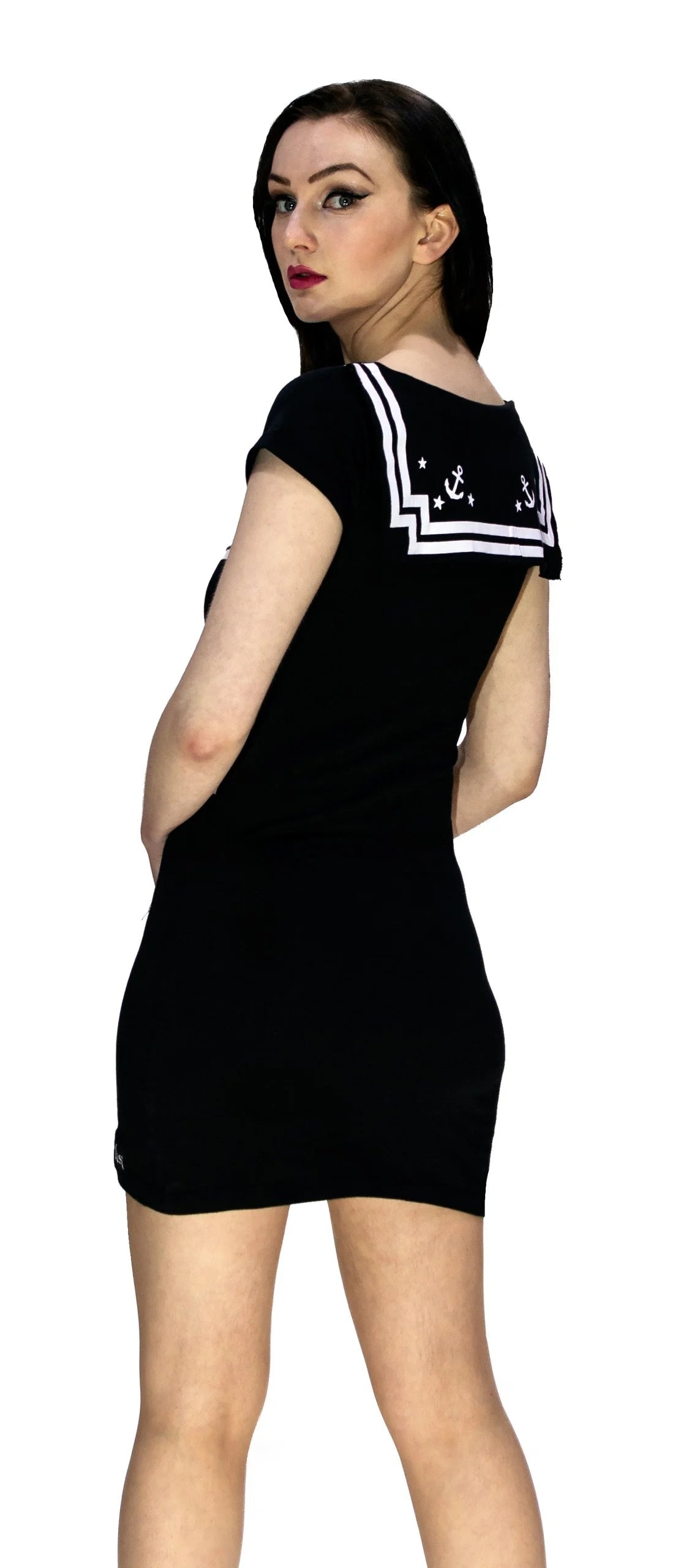 Sailor Black Mini Dress - Maria - Dr Faust