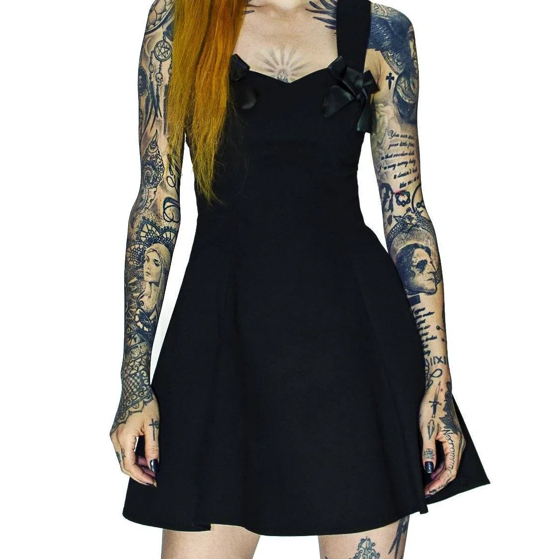 LBD Corset Fibre Little Black Mini Dress - Samantha - Dr Faust