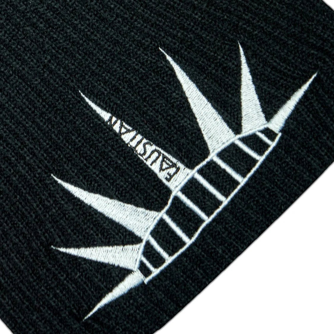 Spiky Tiara Embroidered Black Beanie - Justice - Dr Faust