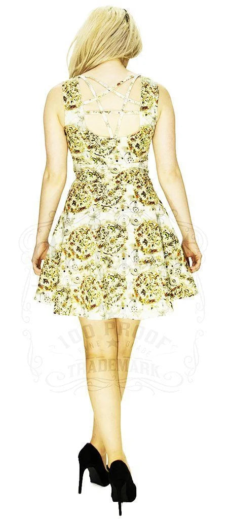 Zodiac Pentagram Back Mini Dress - Alexa - Dr Faust