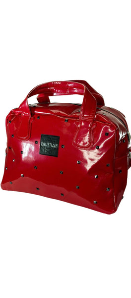 Faustian Red Patent Pyramid Hand Bag - Ferastin - Dr Faust