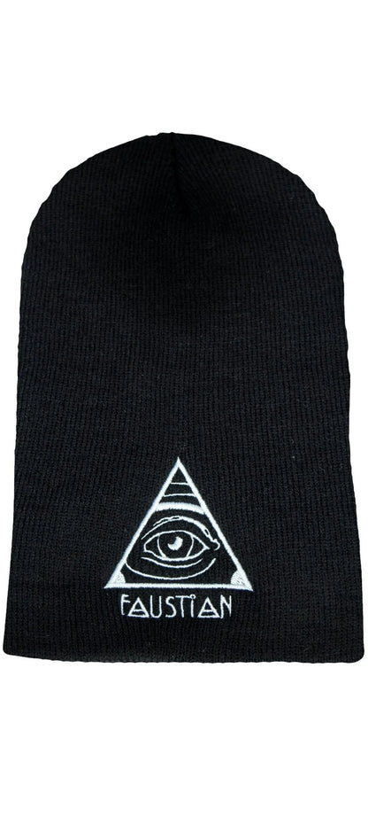 Evil Eye Faustian Black Beanie - Circe - Dr Faust