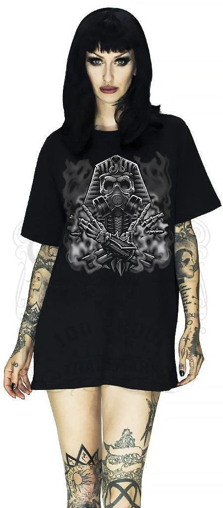 Pharaoh Mummy Black T-Shirt - Ariella - Dr Faust