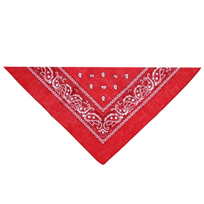 Black and White Design Red Cotton Bandana - Everard - Dr Faust