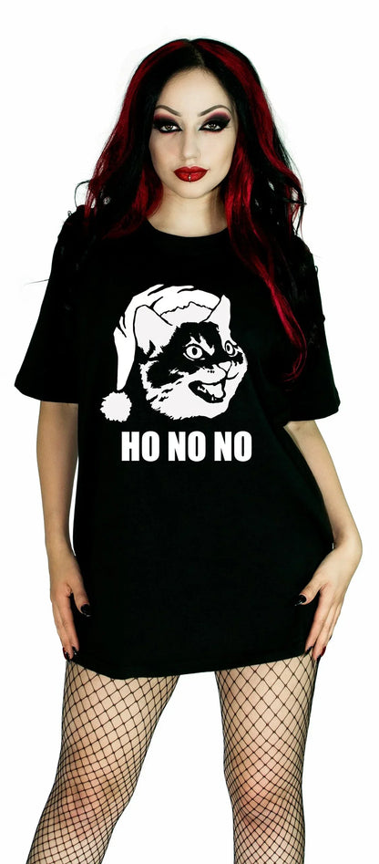 Ho No No Cat Black T-Shirt - Noah - Dr Faust