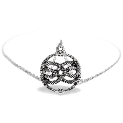 Coiled Snakes Lemniscate Pendant and Necklace - Kimberly - Dr Faust