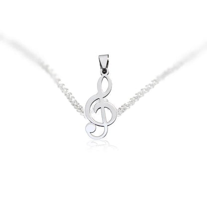 Sol Key Musical Note Pendant and Necklace - Kamila - Dr Faust