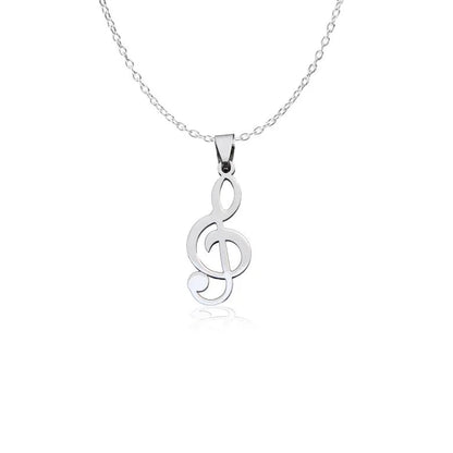 Sol Key Musical Note Pendant and Necklace - Kamila - Dr Faust