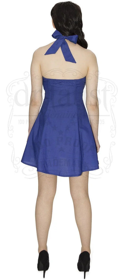 Electric Blue Mini Summer Dress - Layla - Dr Faust