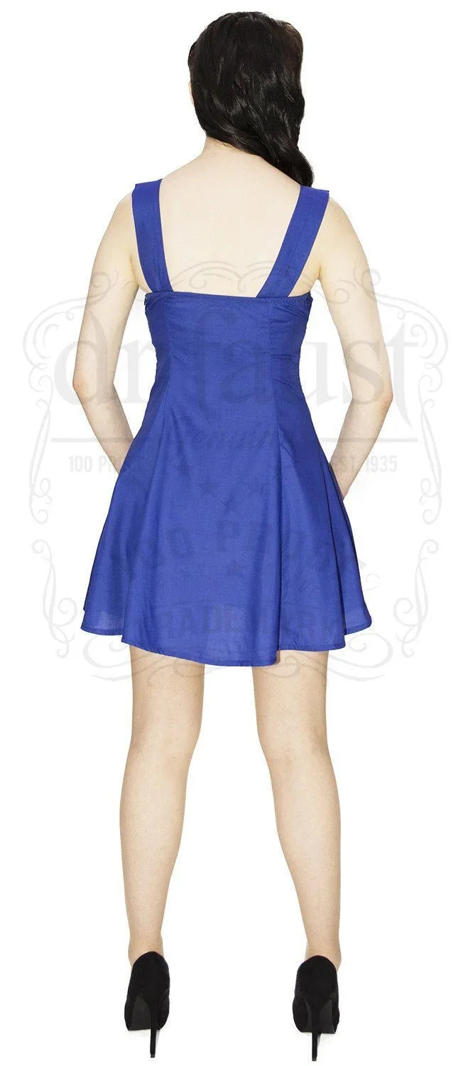 Electric Blue Mini Summer Dress - Layla - Dr Faust