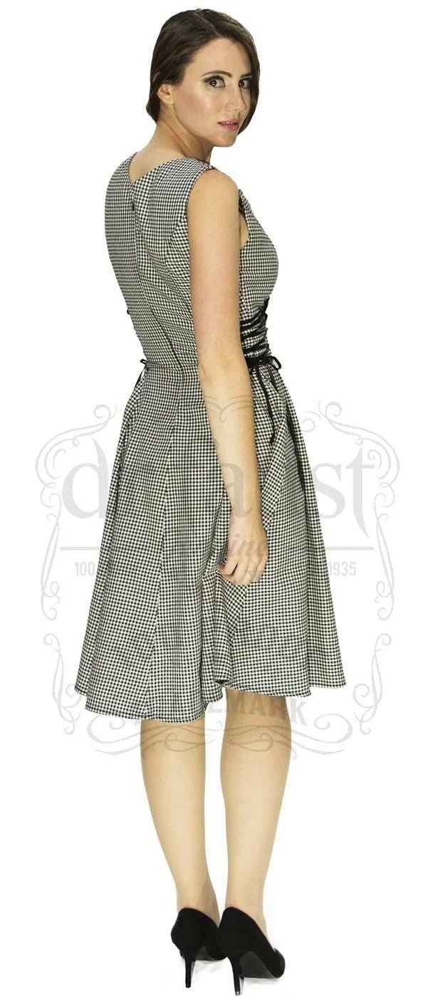 Comma Check Woven Midi Dress - Bella - Dr Faust