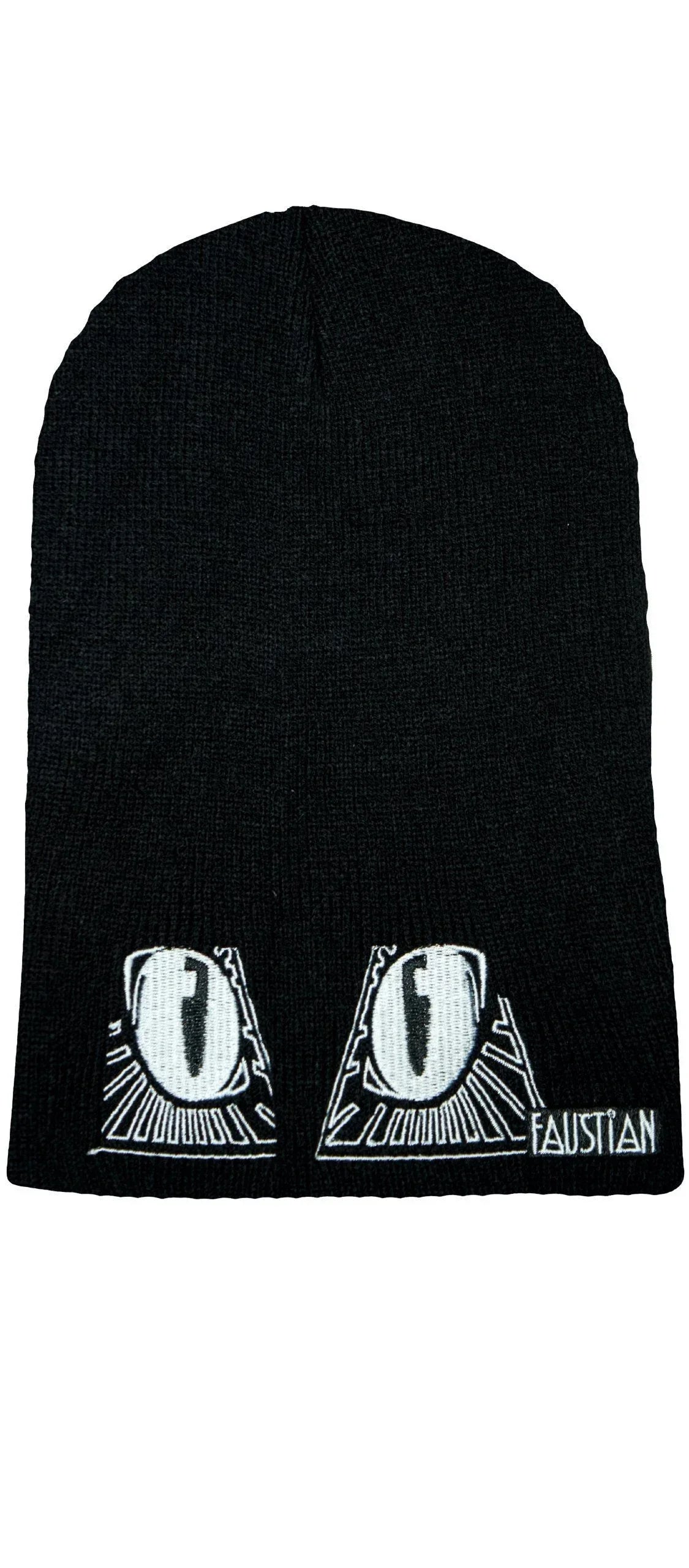 Evil Cat Eyes Black Beanie - Evanora - Dr Faust