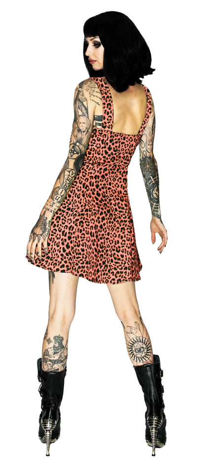 Fire Leopard Mini Dress - Jessica - Dr Faust