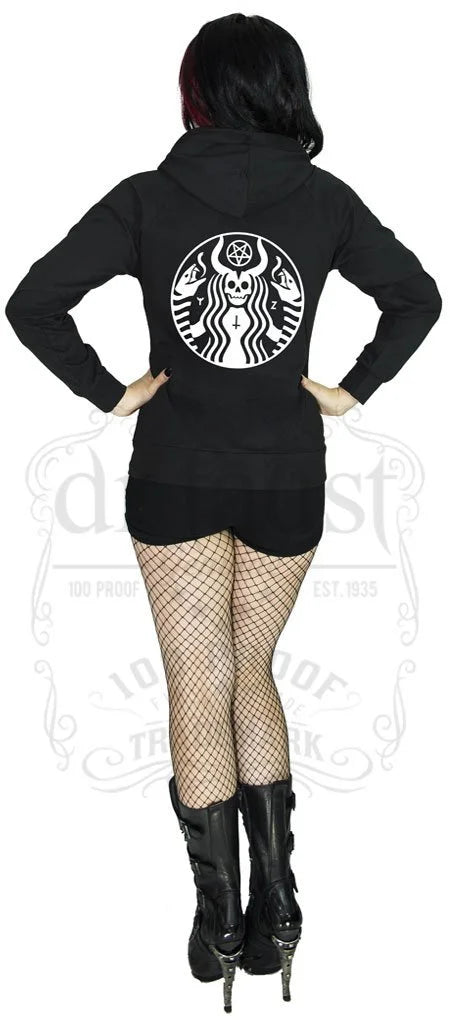 Gothbucks Women's Black Hoodie - Astrid - Dr Faust