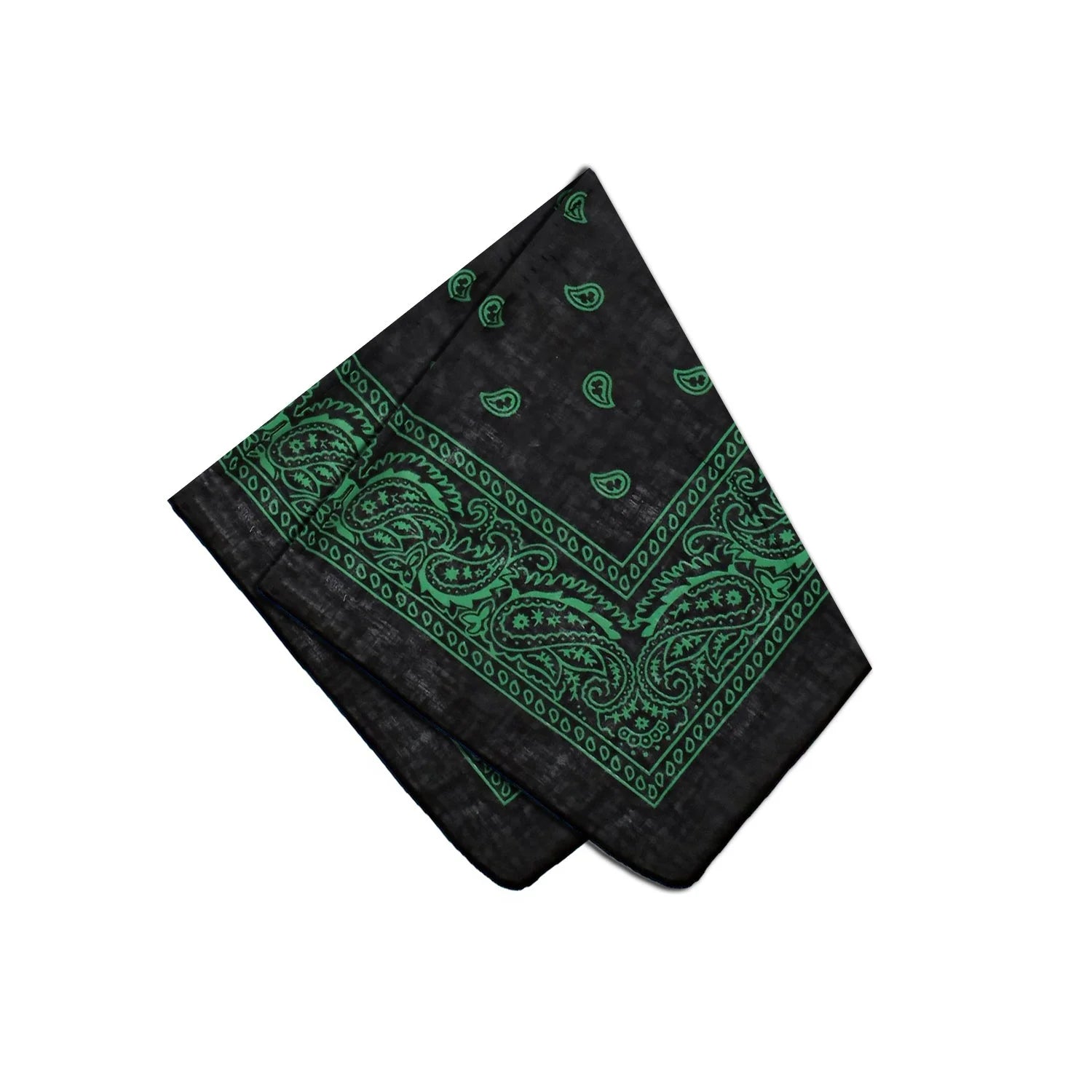 Green Design Black Cotton Bandana - Everard - Dr Faust