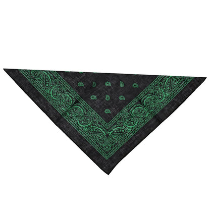 Green Design Black Cotton Bandana - Everard - Dr Faust