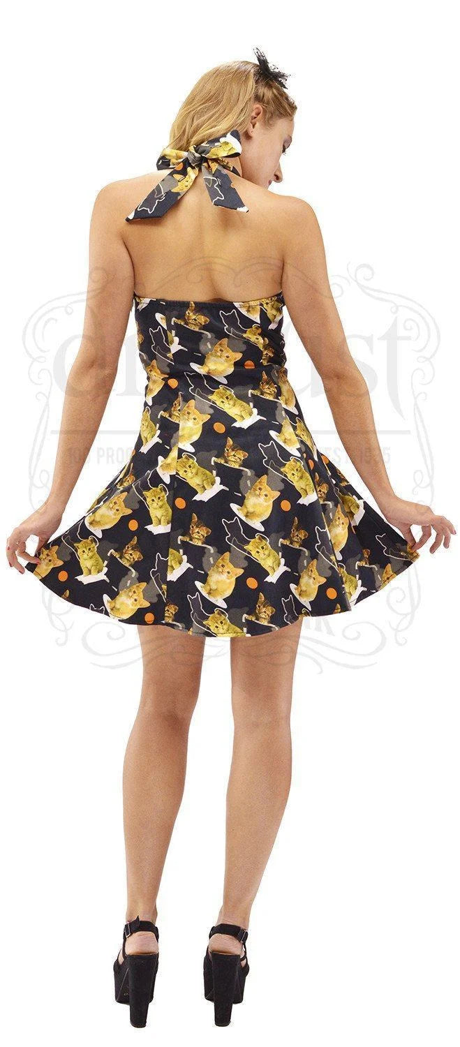 Meow for 3D Cats Mini Dress - Lilah - Dr Faust