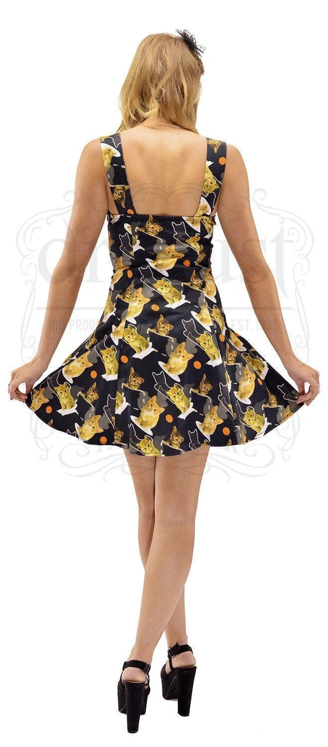 Meow for 3D Cats Mini Dress - Lilah - Dr Faust