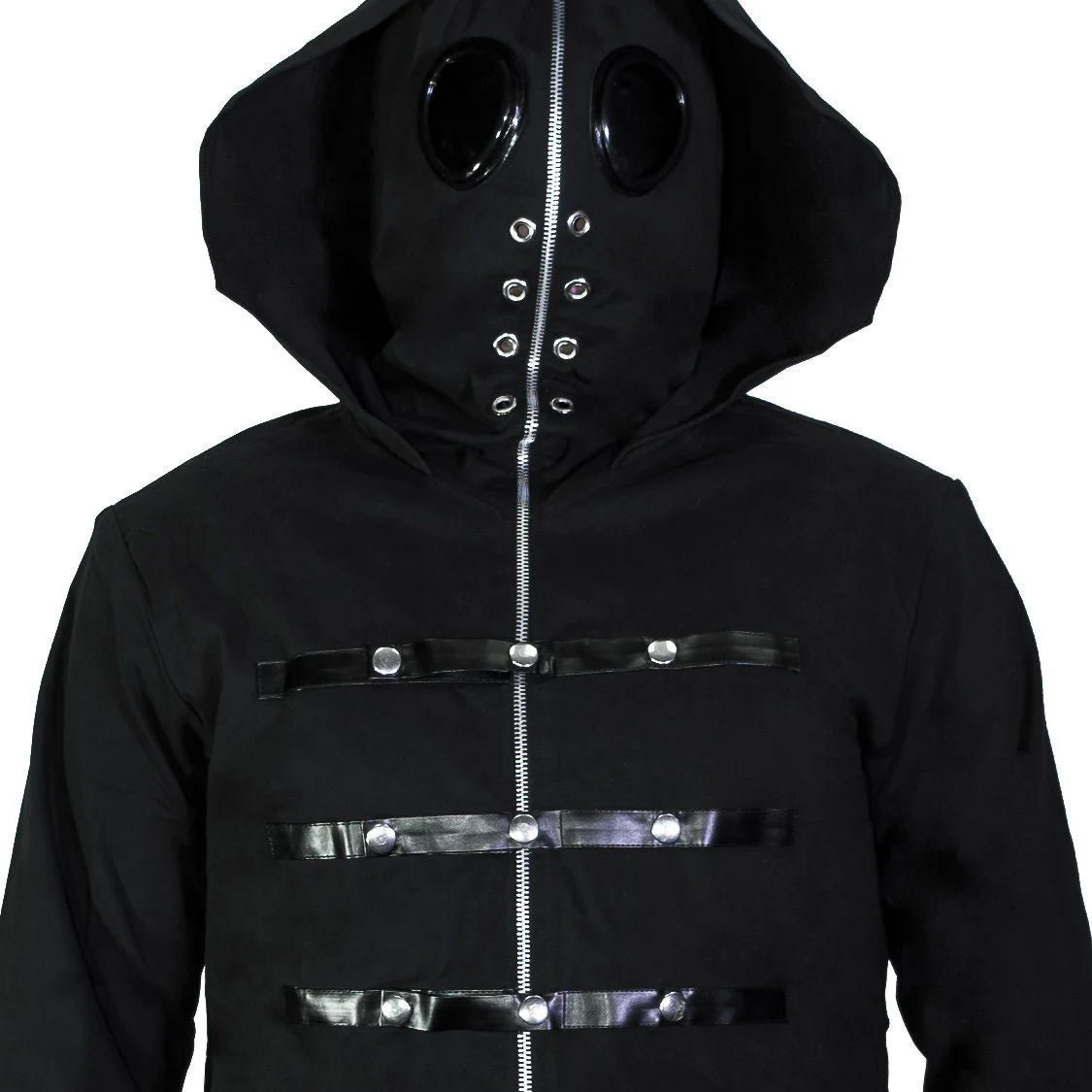 Metal Caps Black Goggles Short Cotton Jacket - Berthold - Dr Faust