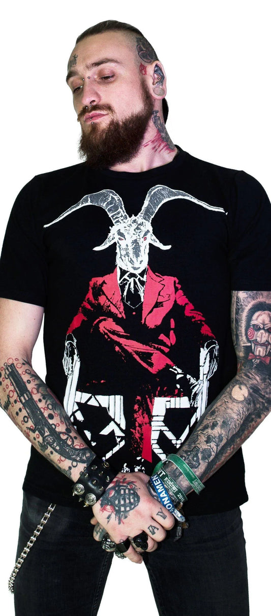 Modern Day Lucifer Nu Goth Black T-Shirt - Déchu - Dr Faust