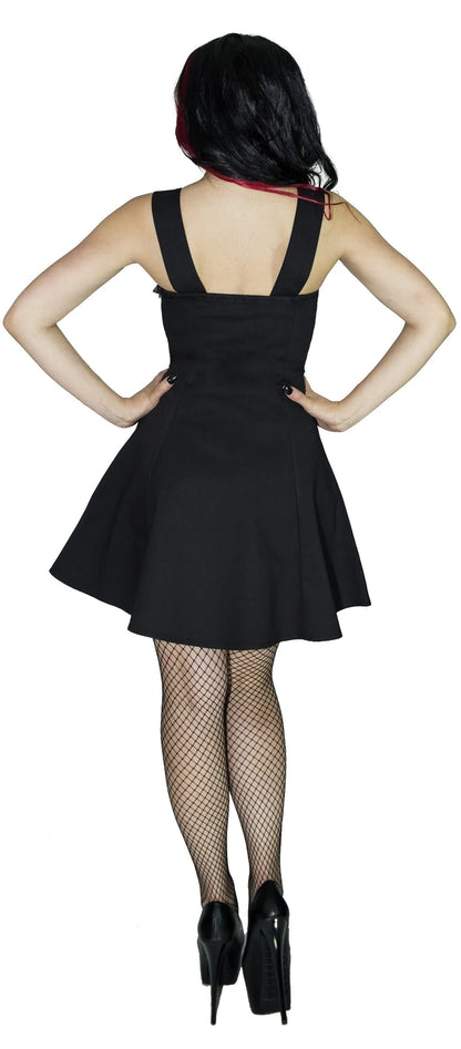 Moon Cat Little Black Mini Dress - Katriane - Dr Faust