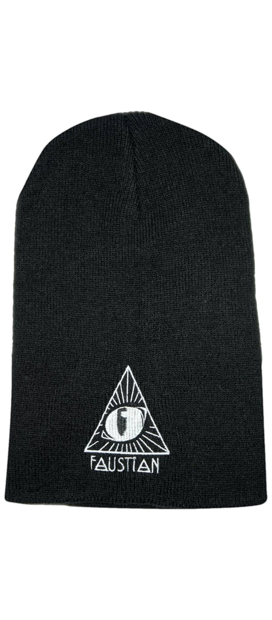 3rd Evil Cat Eye Black Beanie - Gayle - Dr Faust