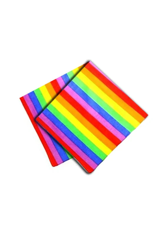 Rainbow Stripe Cotton Bandana - Maddux - Dr Faust