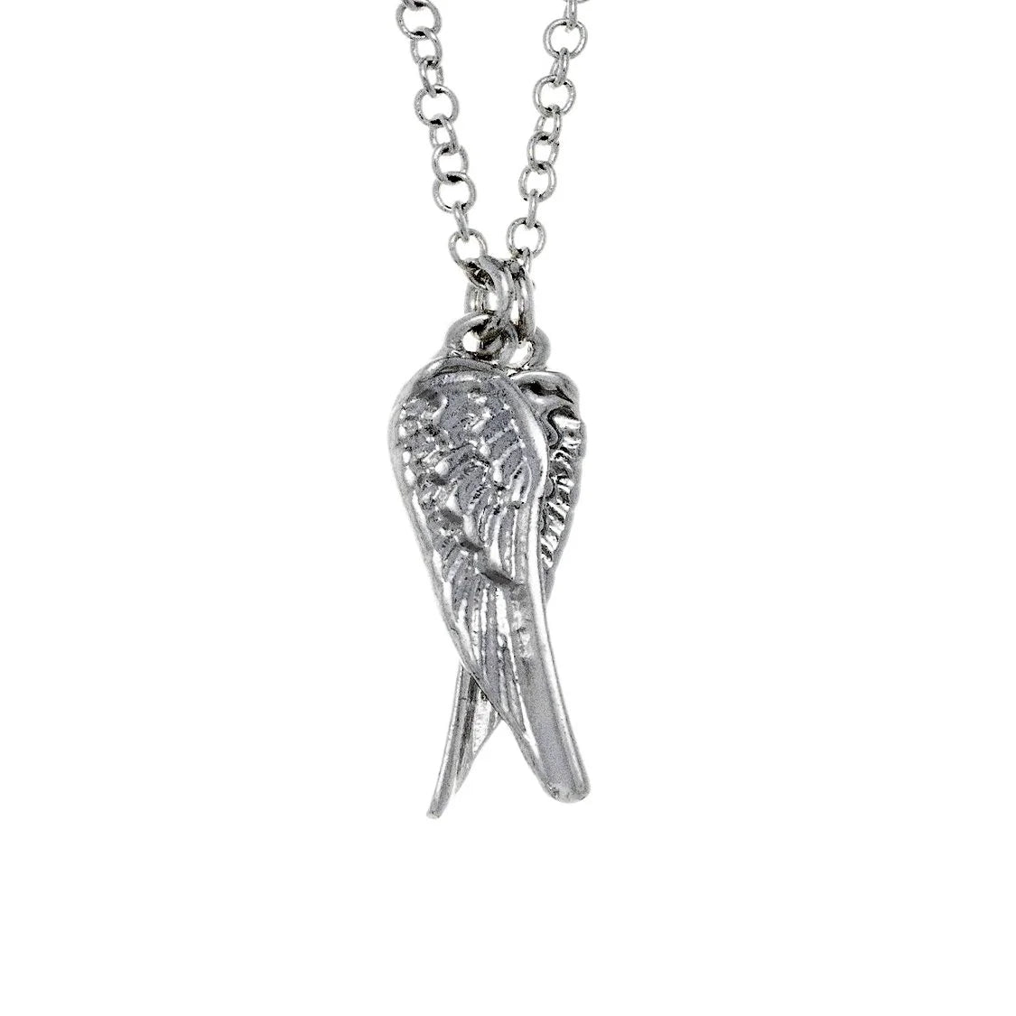 Severed Angel Wings Silver Pendant and Necklace - Valeria - Dr Faust