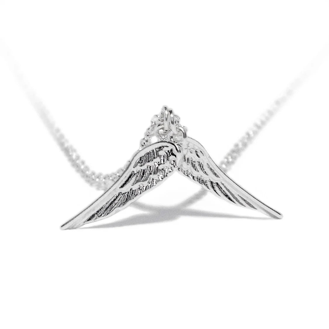 Severed Angel Wings Silver Pendant and Necklace - Valeria - Dr Faust