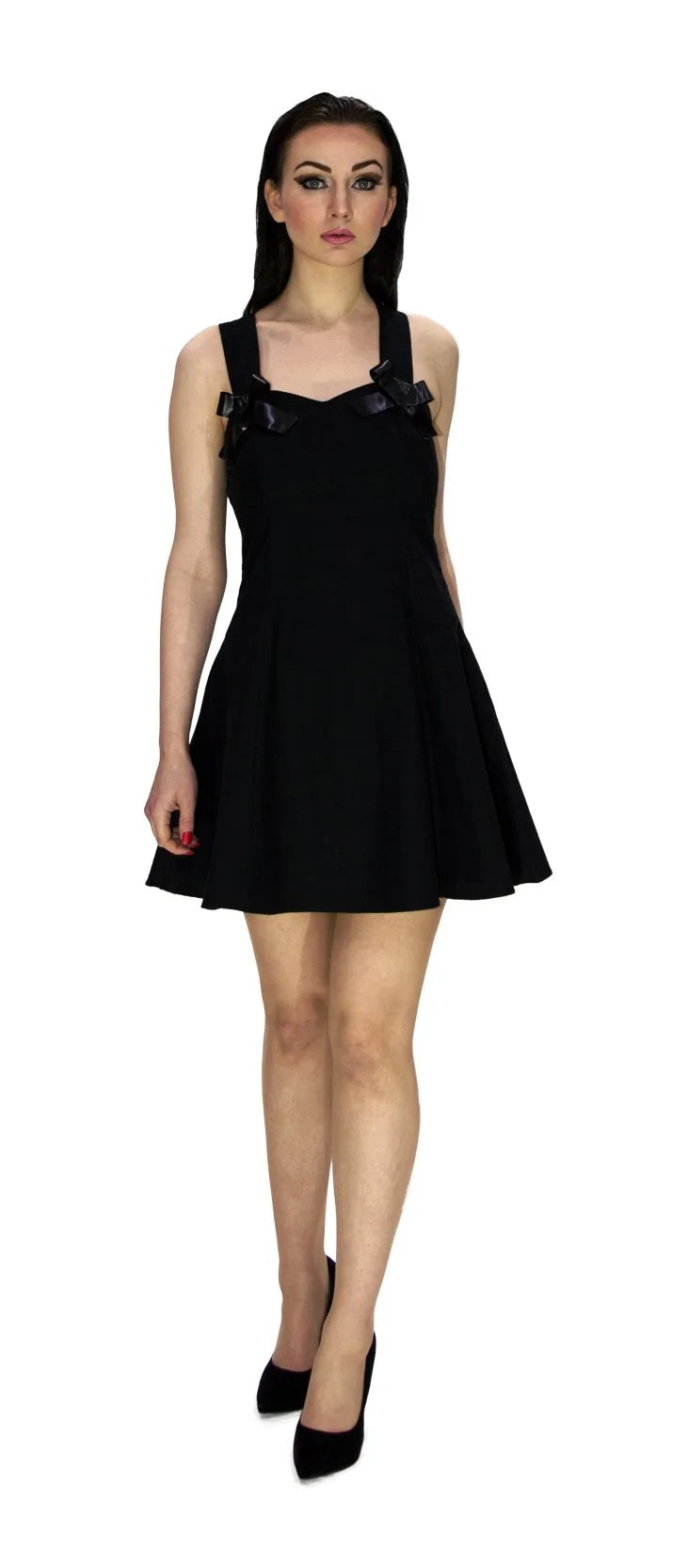 Smart Checked Black Mini Dress - Carmen - Dr Faust