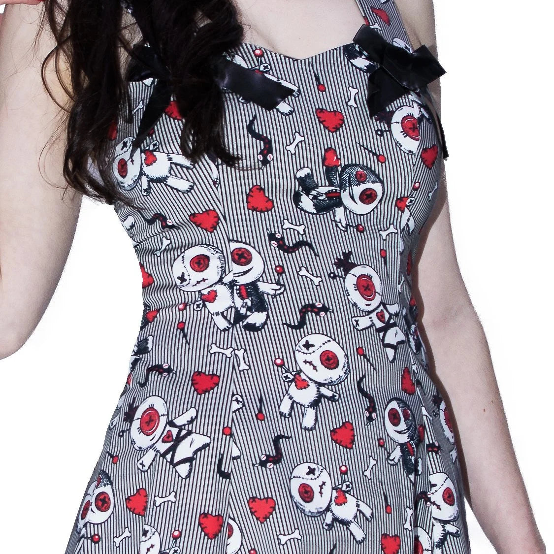 Snakes, Hearts and Voodoo Dolls Mini Dress - Ada - Dr Faust