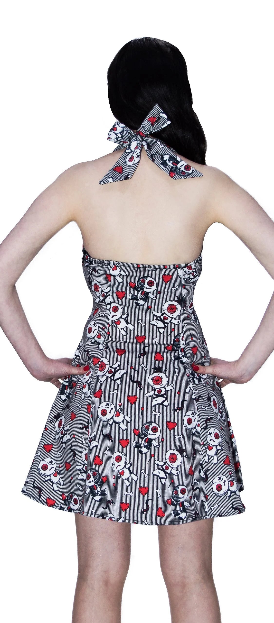 Snakes, Hearts and Voodoo Dolls Mini Dress - Ada - Dr Faust