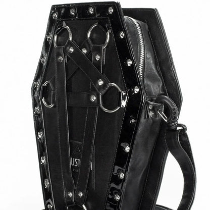 Black Pentagram Vegan Leather Coffin Bag - Primrose - Dr Faust