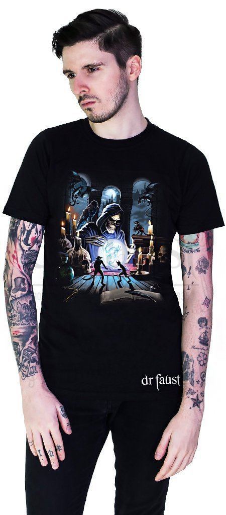 Death's Lair Black T-Shirt - Ryan - Dr Faust