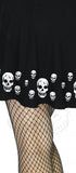 Edge of Skulls Black Mini Dress - Nia - Dr Faust